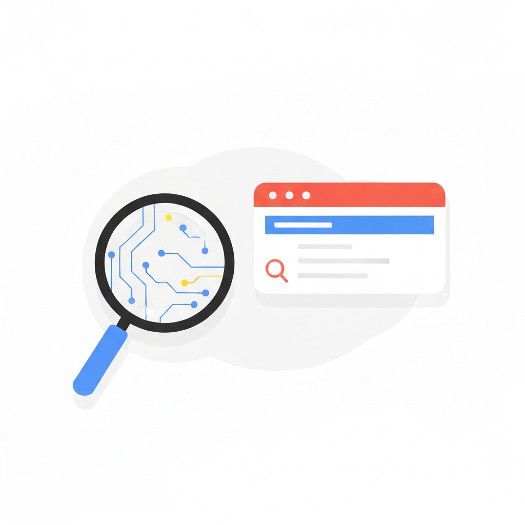 簡約風格圖示，代表 Google AI 搜尋摘要