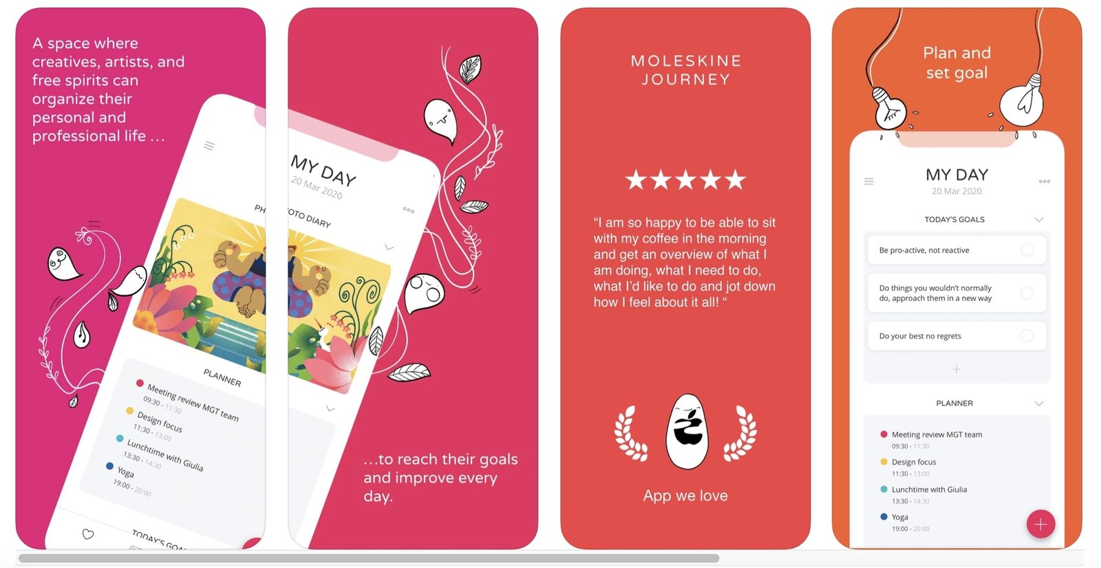 【你有用過Notion、Goodnotes嗎?】5個學生必用手機APP: 令學習更有系統! 10 Moleskine Journey Interface